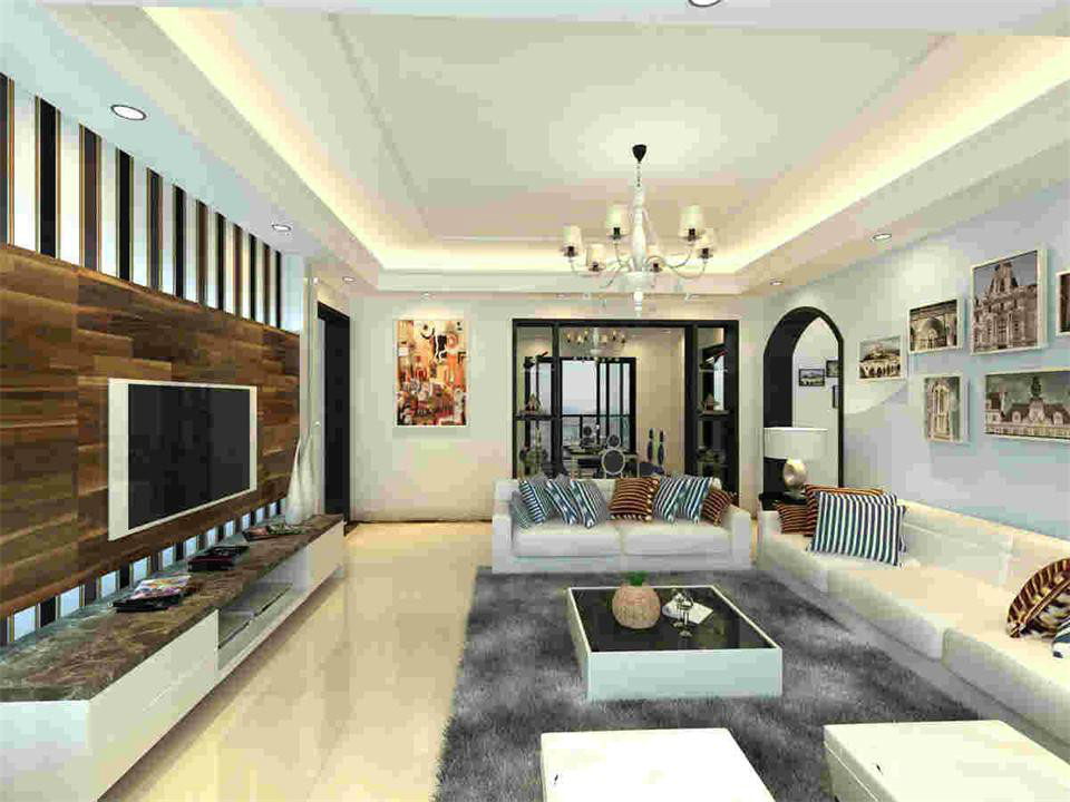 集成墙面装修的实拍图